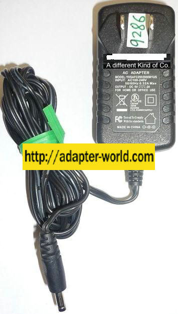 NEW 5VDC 2A USED -(+) 1.5x4x9mm ROUND BARREL ITE YHSAFC0502000W1US AC ADAPTER POWER SUPPLY